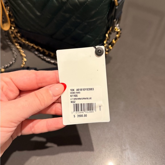 Chanel Green and Tan Quilted Small Gabriel Bag - Picture 5 of 13